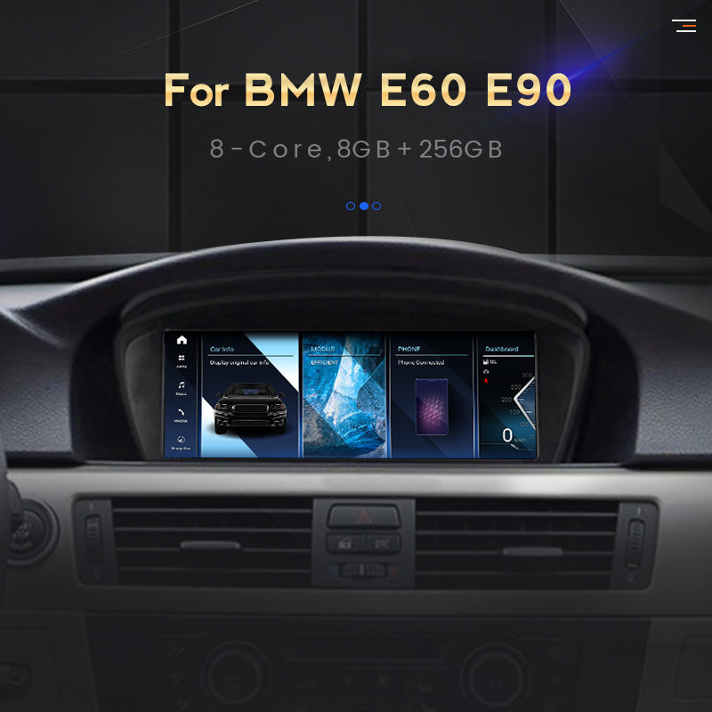 BMW 3 & 5 Series (E60 E90) CIC CCC Wireless CarPlay & Android Auto 8.8inch Touch Screen Multimedia Display Upgrade