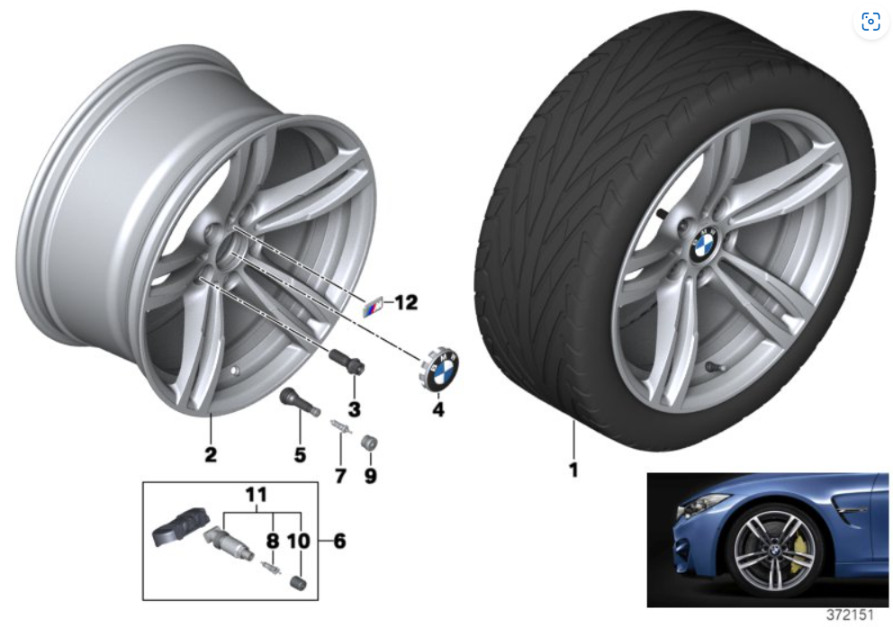 BMW 437M Style Rims