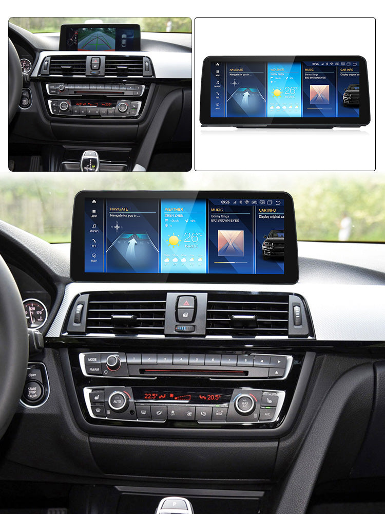 BMW 3 series F30 F32 Wireless CarPlay & Android Auto 12.3inch Touch Screen Multimedia Display Upgrade
