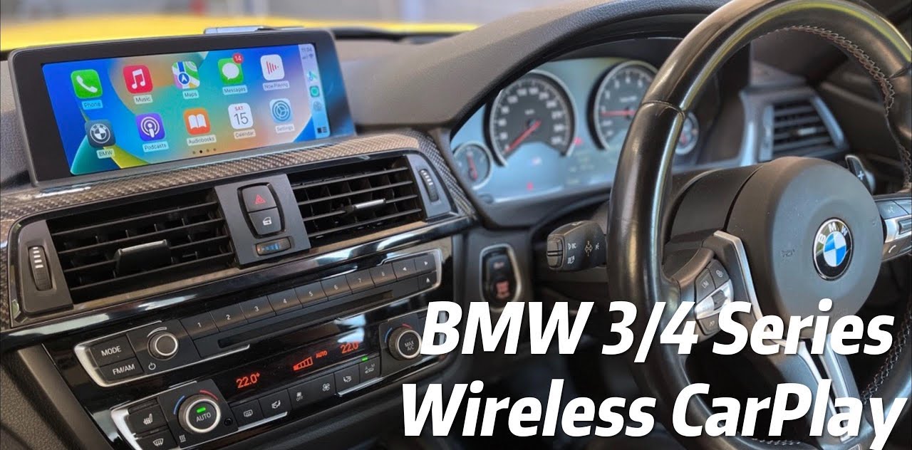 BMW 3 series F30 F32 Wireless CarPlay & Android Auto 10.25 inch Touch Screen Multimedia Display Upgrade